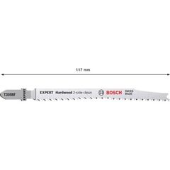  EXPERT ‘Hardwood 2-Side Clean’ T 308 BF Stichsägeblätter Bosch EXPERT ‘Hardwood 2-side clean’ T 308 BF Stichsägeblatt, 3 Stück, für Stichsägen 12374098