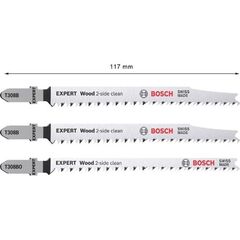  Stichsägeblätter EXPERT ‘Wood 2-Side Clean‘ Stichsägeblatt-Sets Bosch EXPERT ‘Wood 2-side clean‘ Stichsägeblatt-Set, 3-tlg., T308B/BO, für Stichsägen 12372328