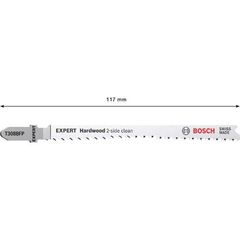  EXPERT ‘Hardwood 2-Side Clean’ T 308 BFP Stichsägeblätter Bosch EXPERT ‘Hardwood 2-side clean’ T 308 BFP Stichsägeblatt, 3 Stück, für Stichsägen 12374104
