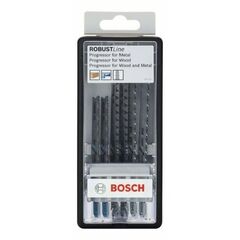  Säbelsägeblatt-Sets 6-teilige Stichsägeblatt-Sets Progressor mit T-Schaft Bosch 6-tlg. Stichsägeblatt-Set Wood and Metal, Robust Line, Progressor, T-Schaft, für Stichsägen 12374315
