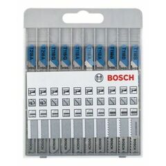  Säbelsägeblatt-Sets 10-teilige Holzstichsägeblatt-Sets Basic for Metal mit T-Schaft Bosch 10-tlg. Stichsägeblatt-Set Basic for Metal, für Stichsägen 12374325