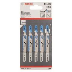  T 118 G Basic for Metal Stichsägeblätter Bosch Stichsägeblatt T 118 G, für Stichsägen 12374279