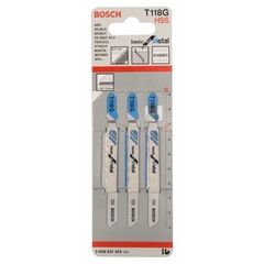  T 118 G Basic for Metal Stichsägeblätter Bosch Stichsägeblatt T 118 G, für Stichsägen 12374278