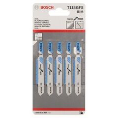  T 118 GFS Basic for Inox Stichsägeblätter Bosch Stichsägeblatt T 118 GFS, für Stichsägen 12374208
