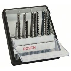  Stichsägeblätter 10-teilige Holzstichsägeblatt-Sets Robust Line mit T-Schaft Bosch 10-tlg. Stichsägeblatt-Set Wood, Robust Line, T-Schaft, für Stichsägen 12374311