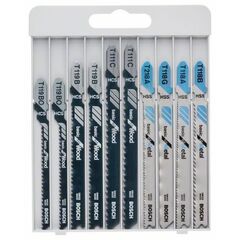  Stichsägeblätter 10-teilige Basic for Wood and Metal Stichsägeblatt-Sets mit T-Schaft Bosch 10-tlg. Stichsägeblatt-Set Basic for Metal and Wood, für Stichsägen 12374324