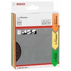 S473 Best for Contours Schleifpads Bosch 3-tlg. Schleifpad-Set, für Handschleifen 12375212