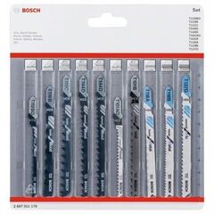  Stichsägeblätter 10-teilige Stichsägeblatt-Sets Wood and Metal mit T-Schaft Bosch 10-tlg. Stichsägeblatt-Set für Wood and Metal, T-Schaft, für Stichsägen 12374332