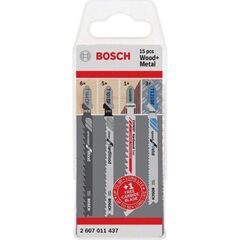  Säbelsägeblatt-Sets 15-teiliges Stichsägeblatt-Set Wood and Metal mit T-Schaft Bosch 15-tlg. Stichsägeblatt-Set für Holz und Metall, T-Schaft, für Stichsägen 12374309
