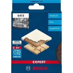  EXPERT S473 Standard Schleifpads Bosch EXPERT S473 Standard Pad, 98 x 120 x 13 mm, M, F, SF, 3-tlg., für Handschleifen 12375207