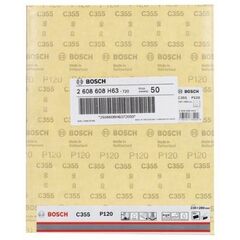  C355 Schleifpapier zum Handschleifen Bosch Schleifblatt C355, für Handschleifen 12375306