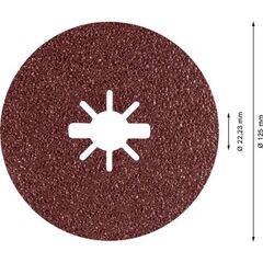  EXPERT R781 Prisma Ceramic X-LOCK Fiberscheiben Bosch EXPERT R781 Prisma Ceramic Fiberscheibe, X-LOCK, 125 mm, 22,23 mm, G 36, 5-tlg., für kleine Winkelschleifer 12375779