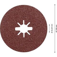  EXPERT R781 Prisma Ceramic X-LOCK Fiberscheiben Bosch EXPERT R781 Prisma Ceramic Fiberscheibe, X-LOCK, 125 mm, 22,23 mm, G 60, 5-tlg., für kleine Winkelschleifer 12375787