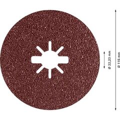  EXPERT R781 Prisma Ceramic X-LOCK Fiberscheiben Bosch EXPERT R781 Prisma Ceramic X-LOCK Fiberscheibe, 115 mm, 22,23 mm, G 36, für kleine Winkelschleifer 12375789