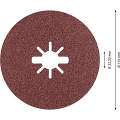  EXPERT R781 Prisma Ceramic X-LOCK Fiberscheiben Bosch EXPERT R781 Prisma Ceramic X-LOCK Fiberscheibe, 115 mm, 22,23 mm, G 60, für kleine Winkelschleifer 12375783