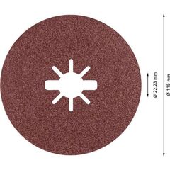  EXPERT R781 Prisma Ceramic X-LOCK Fiberscheiben Bosch EXPERT R781 Prisma Ceramic Fiberscheibe, X-LOCK, 115 mm, 22,23 mm, G 60, 5-tlg., für kleine Winkelschleifer 12375781