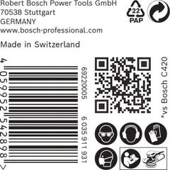  EXPERT C470 Schleifblatt ohne Löcher für Winkelschleifer und Bohrer Bosch EXPERT C470 Schleifpapier ohne Löcher für Winkelschleifer und Bohrer, 125 mm, G 40, 50-tlg., für kleine Winkelschleifer 12376086