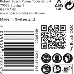  EXPERT C470 Schleifblatt ohne Löcher für Winkelschleifer und Bohrer Bosch EXPERT C470 Schleifpapier ohne Löcher für Winkelschleifer und Bohrer, 125 mm, G 120, 50-tlg., für kleine Winkelschleifer 12376089