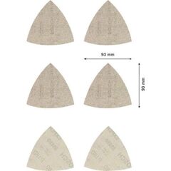  EXPERT M480 Netzstruktur-Schleifblätter Set für Deltaschleifer Bosch EXPERT M480 Schleifnetz-Set, 93 x 93 mm, 6 Stück, für Deltaschleifer 12376103