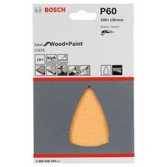  C470 Best for Wood and Paint Schleifpapier für Deltaschleifer Bosch Schleifblatt C470, 10er-Pack, für Deltaschleifer 12376162