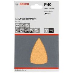  C470 Best for Wood and Paint Schleifpapier für Deltaschleifer Bosch Schleifblatt C470, 10er-Pack, für Deltaschleifer 12376157