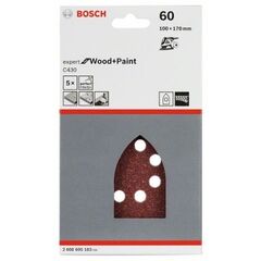  C430 Expert for Wood Schleifpapier für Multischleifer Bosch 5-tlg. Schleifblatt-Set C430, für Multischleifer 12376199