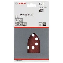 C430 Expert for Wood Schleifpapier für Multischleifer Bosch 5-tlg. Schleifblatt-Set C430, für Multischleifer 12376203