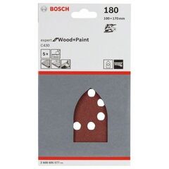  C430 Expert for Wood Schleifpapier für Multischleifer Bosch 5-tlg. Schleifblatt-Set C430, für Multischleifer 12376205