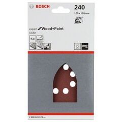  C430 Expert for Wood Schleifpapier für Multischleifer Bosch 5-tlg. Schleifblatt-Set C430, für Multischleifer 12376196