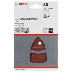  C430 Expert for Wood Schleifpapier für Multischleifer Bosch 10-tlg. Schleifblatt-Set C430, für Multischleifer 12376193