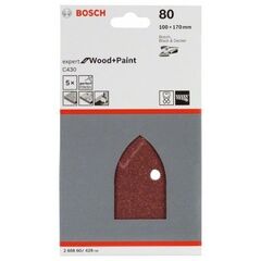  C430 Expert for Wood Schleifpapier für Multischleifer Bosch 5-tlg. Schleifblatt-Set C430, für Multischleifer 12376197