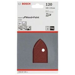  C430 Expert for Wood Schleifpapier für Multischleifer Bosch 5-tlg. Schleifblatt-Set C430, für Multischleifer 12376198