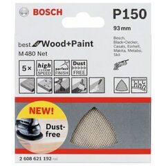  M480 Best for Wood and Paint Schleifnetze für Deltaschleifer Bosch Schleifblatt, für Deltaschleifer 12376225