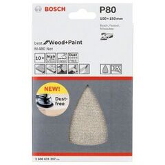  M480 Best for Wood and Paint Schleifnetze für Deltaschleifer Bosch Schleifblatt, für Deltaschleifer 12376213