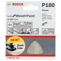  M480 Best for Wood and Paint Schleifnetze für Deltaschleifer Bosch Schleifblatt, für Deltaschleifer 12376220
