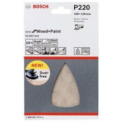  M480 Best for Wood and Paint Schleifnetze für Deltaschleifer Bosch Schleifblatt, für Deltaschleifer 12376222