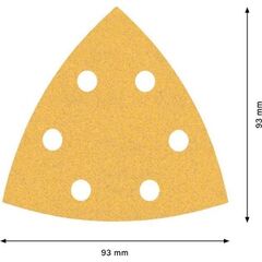  EXPERT C470 Schleifblatt für Deltaschleifer Bosch EXPERT C470 Schleifpapier für Deltaschleifer, 93 mm, G 100, 5 Stück, für Deltaschleifer 12376131