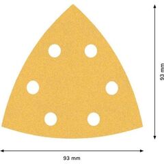  EXPERT C470 Schleifblatt für Deltaschleifer Bosch EXPERT C470 Schleifpapier für Deltaschleifer, 93 mm, G 120, 5 Stück, für Deltaschleifer 12376138