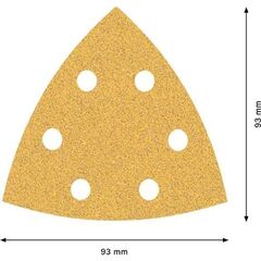  EXPERT C470 Schleifblatt für Deltaschleifer Bosch EXPERT C470 Schleifpapier für Deltaschleifer, 93 mm, G 60, 50 Stück, für Deltaschleifer 12376125