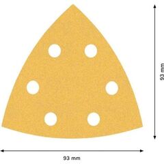  EXPERT C470 Schleifblatt für Deltaschleifer Bosch EXPERT C470 Schleifpapier für Deltaschleifer, 93 mm, G 120, 50 Stück, für Deltaschleifer 12376124