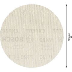  EXPERT M480 Schleifnetze für Exzenterschleifer Bosch EXPERT M480 Schleifnetz für Exzenterschleifer, 125 mm, G 120, 5 Stück, für Exzenterschleifer 12376277