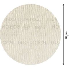  EXPERT M480 Schleifnetze für Exzenterschleifer Bosch EXPERT M480 Schleifnetz für Exzenterschleifer, 125 mm, G 240, 5 Stück, für Exzenterschleifer 12376258