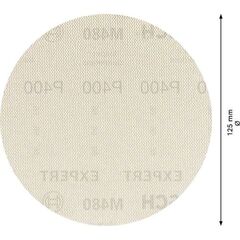  EXPERT M480 Schleifnetze für Exzenterschleifer Bosch EXPERT M480 Schleifnetz für Exzenterschleifer, 125 mm, G 400, 50 Stück, für Exzenterschleifer 12376252