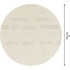  EXPERT M480 Schleifnetze für Exzenterschleifer Bosch EXPERT M480 Schleifnetz für Exzenterschleifer, 150 mm, G 180, 5 Stück, für Exzenterschleifer 12376276