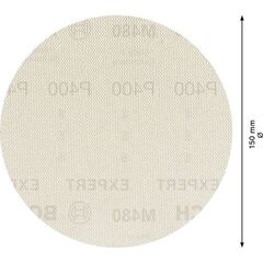  EXPERT M480 Schleifnetze für Exzenterschleifer Bosch EXPERT M480 Schleifnetz für Exzenterschleifer, 150 mm, G 400, 5 Stück, für Exzenterschleifer 12376283