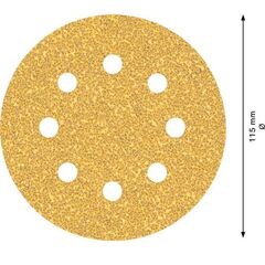  EXPERT C470 Schleifblatt mit 8 Löchern für Exzenterschleifer Bosch EXPERT C470 Schleifpapier mit 8 Löchern für Exzenterschleifer, 115 mm, G 40, 5-tlg., für Exzenterschleifer 12376335
