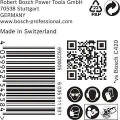  EXPERT C470 Schleifblatt mit 6 Löchern für Exzenterschleifer Bosch EXPERT C470 Schleifpapier mit 6 Löchern für Exzenterschleifer, 150 mm, G 100, 50-tlg., für Exzenterschleifer 12376312