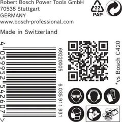  EXPERT C470 Schleifblatt mit 6 Löchern für Exzenterschleifer Bosch EXPERT C470 Schleifpapier mit 6 Löchern für Exzenterschleifer, 150 mm, G 180, 50-tlg., für Exzenterschleifer 12376295