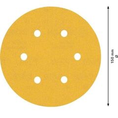  EXPERT C470 Schleifblatt mit 6 Löchern für Exzenterschleifer Bosch EXPERT C470 Schleifpapier mit 6 Löchern für Exzenterschleifer, 150 mm, G 240, 50-tlg., für Exzenterschleifer 12376302