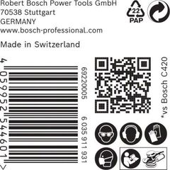  EXPERT C470 Schleifblatt mit 6 Löchern für Exzenterschleifer Bosch EXPERT C470 Schleifpapier mit 6 Löchern für Exzenterschleifer, 150 mm, G 150, 50-tlg., für Exzenterschleifer 12376300